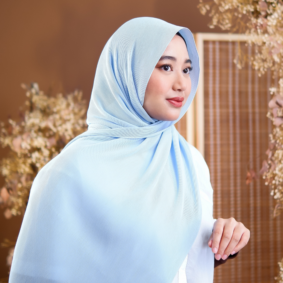Pleated Series in Baby Blue