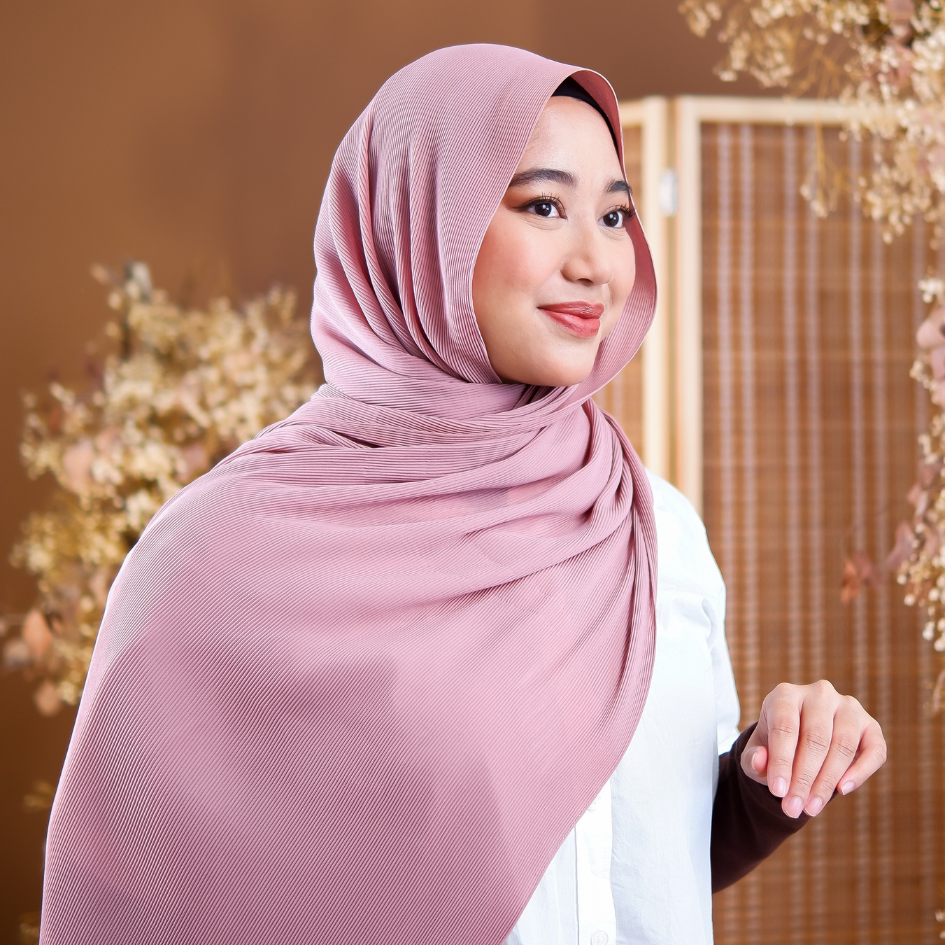 Pleated Series in Dusty Rose